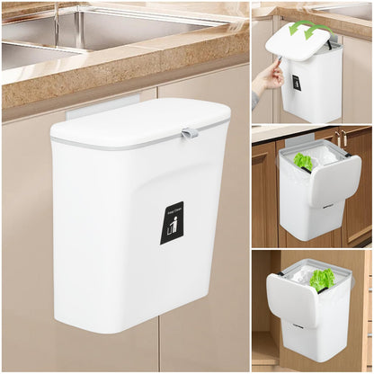 Mervani Cestino Eleganza™- Pattumiera automatica e facile da installare.