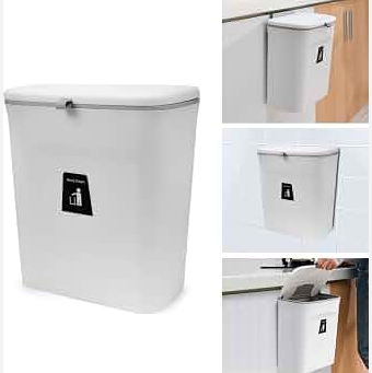 Mervani Cestino Eleganza™- Pattumiera automatica e facile da installare.