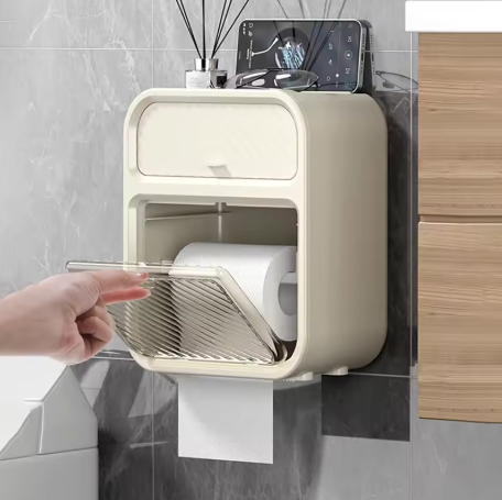 Mervani WallBox™ – Portarotolo Premium 3 in 1 Senza Forare