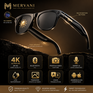 Mervani VisionX™ – Occhiali Smart con AI e Occhiali Audio