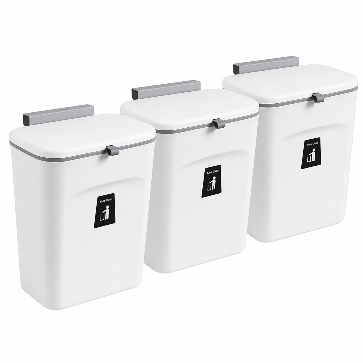 Mervani Cestino Eleganza™- Pattumiera automatica e facile da installare.