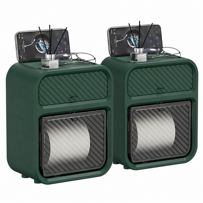 Mervani WallBox™ – Portarotolo Premium 3 in 1 Senza Forare
